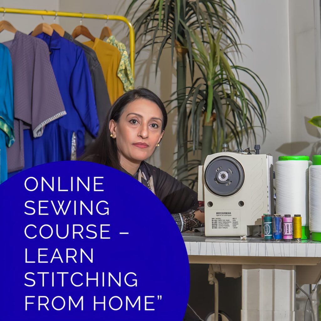 Online stitching course by Bano Stitching Service for learning professional tailoring