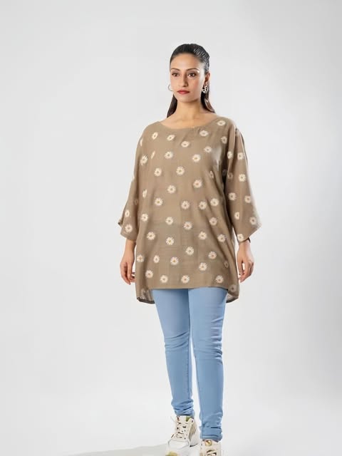 Custom women tops/kurti stitched by Bano Stitching Service in Lahore DHA with worldwide delivery