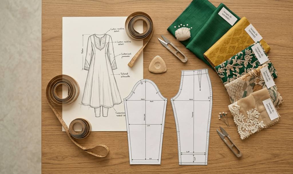 Important Pakistani dress measurements for custom stitching in the UK