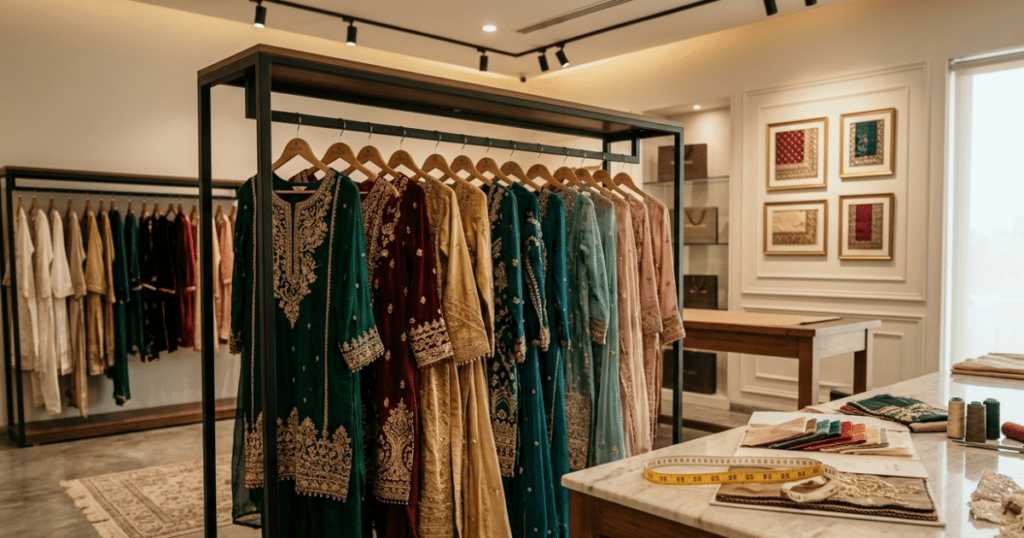 Custom Pakistani clothes stitching from Lahore with worldwide delivery