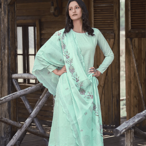 Ladies suit with elegant design and comfortable fit by Bano Stitching